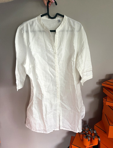Marco pecci tunika bluse weiß - bluse,