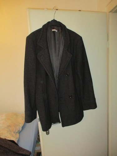 Braun schwarze wolljacke - braun/schwarze,
