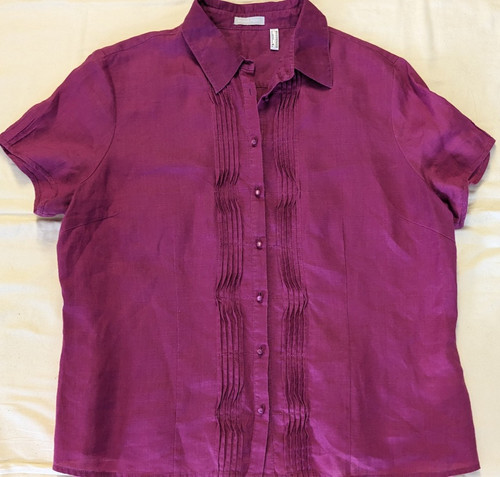 Leinen bluse von marco pecci - bluse,