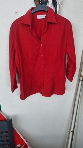Dunkelrote bluse von marco - dunkelrote,